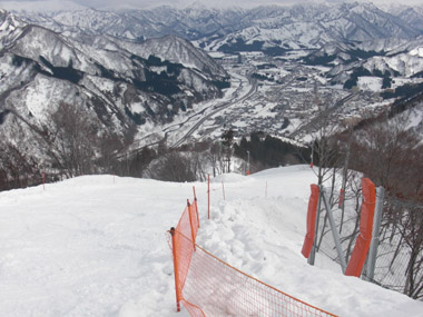 ガーラ湯沢スキー場９ 下山コーススタート